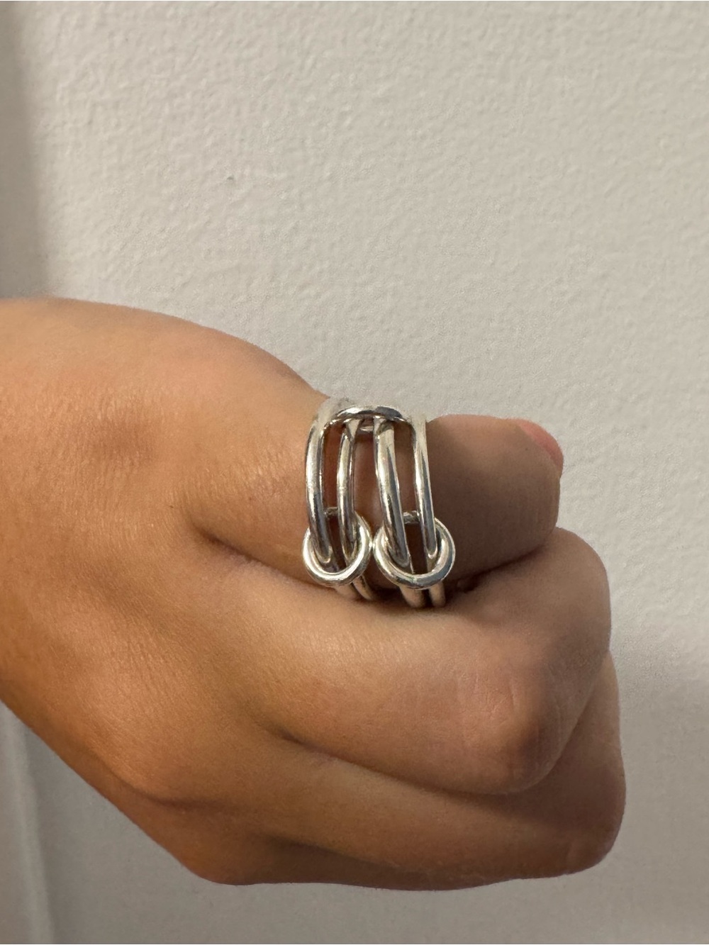Alaric Silver Interwoven Band Ring — Silver - Picture 2 of 5